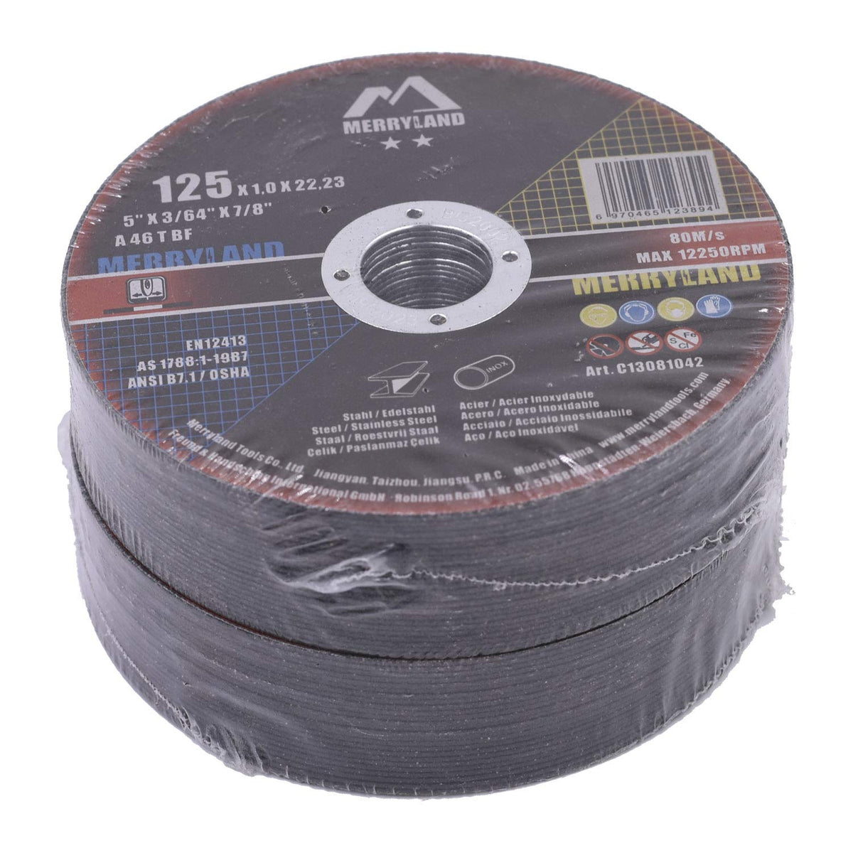Merryland 50 Pack Cut Off Wheel 115 mm Cutting Metal Steel Craft-Line