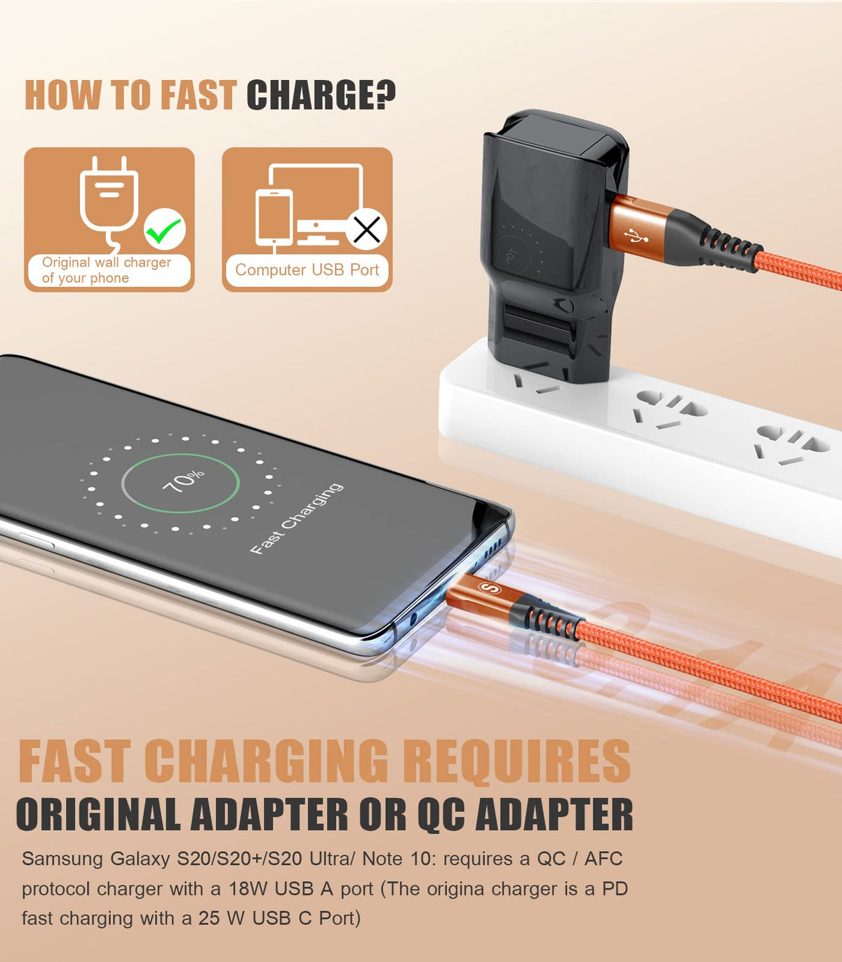2-Pack 2M USB C Cable 3.1A Fast Car Charger Cable Compatible for iPhone 17 air 16 15 Plus Pro Max, Samsung Flip/Fold 7 6 5 4 3 S26 S25 S24 S10 S20 S21 S22 S23 A16/15/14/13/12 A35/A34 A56/55/54, Pixel
