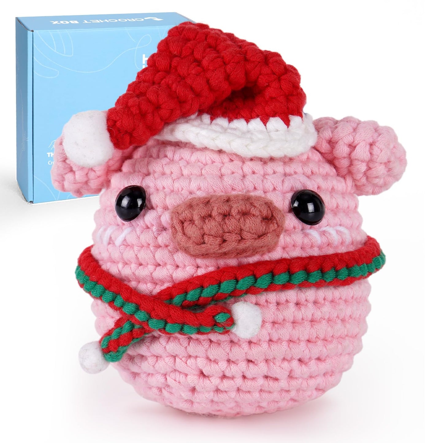 CROCHET BOX Complete Crochet Kit for Beginners - Highland Cow Crochet Kit, Include Video Tutorial, Instruction, Soft Yarn, Birthday Gift for Adults.