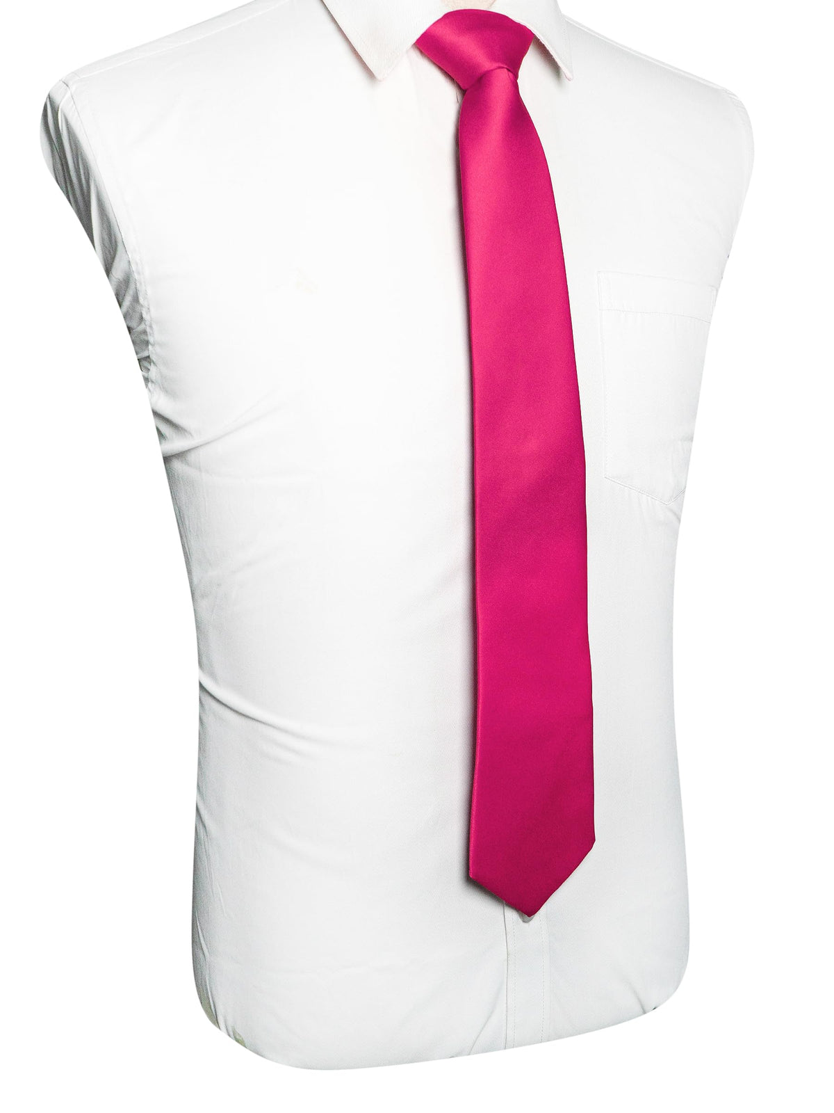 RBOCOTT Solid Color Tie Mens Necktie for Business and Wedding Party