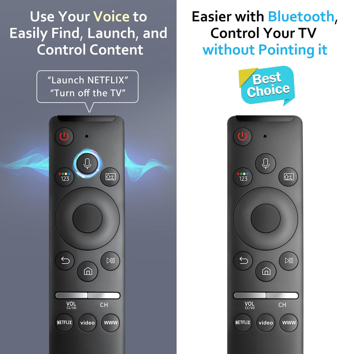 Universal for Samsung TV Remote Replacement【2 Pack】