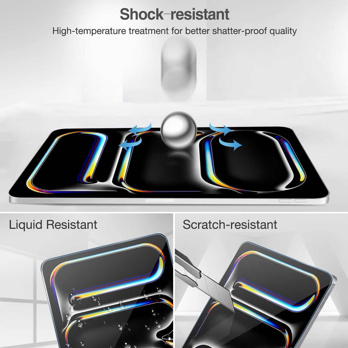 ProCase 2 Pack Screen Protector for iPad A16 2025 11th 11"/10th 2022 10.9"