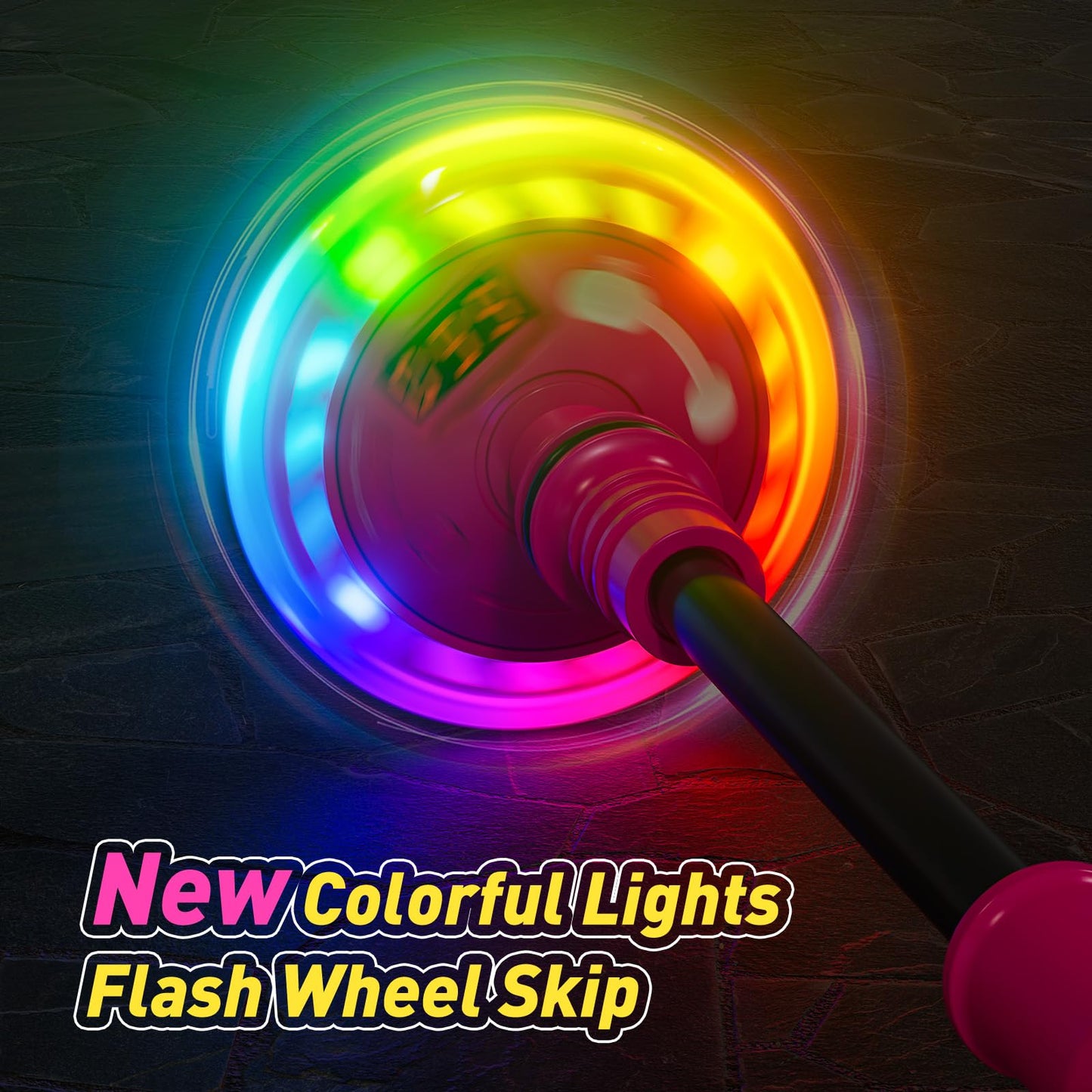 Hot Bee Ankle Skip Ball for Kids with Counter, Timer, Cal Calculator, Girl Birthday Gifts for Age 5 6 7 8 9 10+, Rechargeable Foldable Sports Toy Skip it Toy for Kids Xmas Present