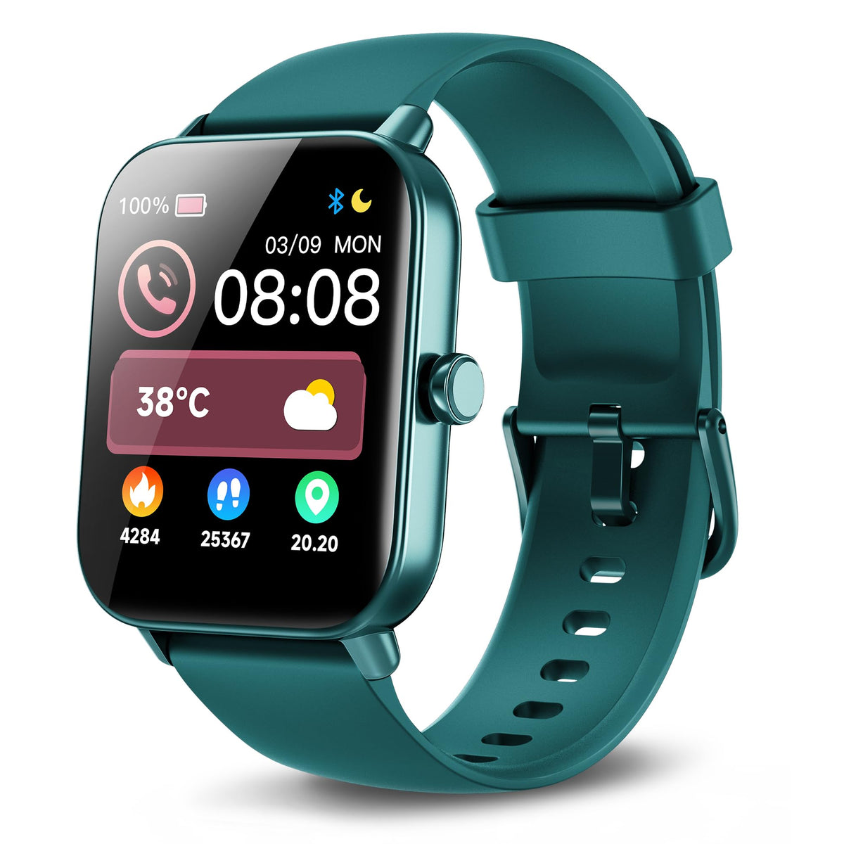Smart Watch for Women, Answer/Make Calls, Alexa Built-in, [1.8"HD Screen] Smart Watches for Women iPhone/Samsung/Android, Fitness Watch with Heart Rate Sleep SpO2 Monitor,IP68 Waterproof, 100+ Sports