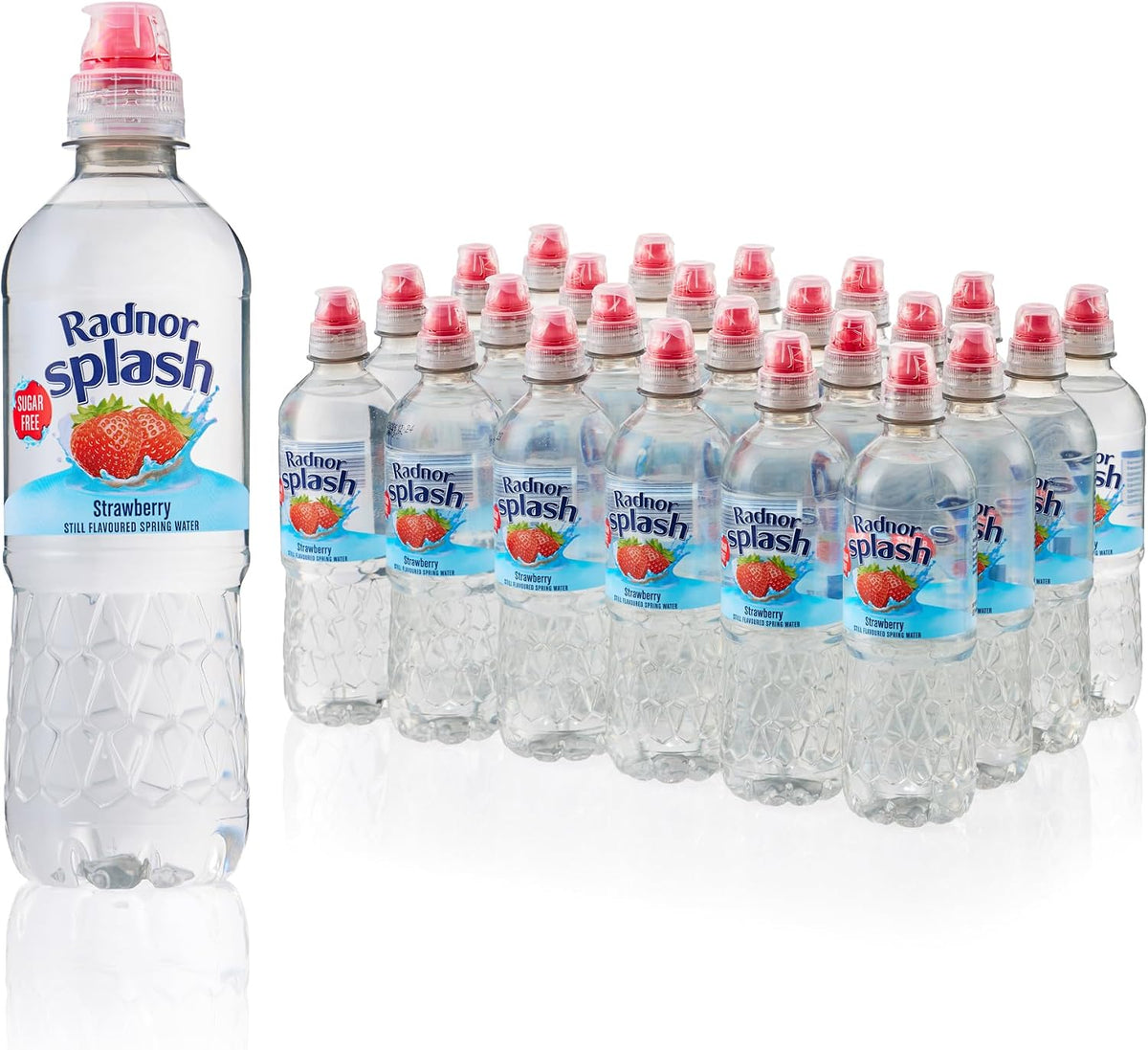 Radnor Splash Flavoured Water Sugar Free 500ml - Pack of 24 (Strawberry)