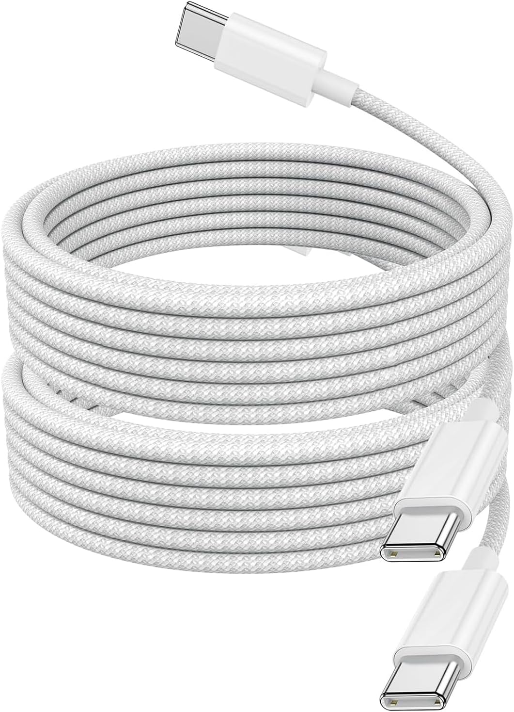USB C Charger Cable, 2Pack 2M Braided iPhone Cable USB C to C Fast Charging for Apple iPhone 17 16 15 Pro Max Pro Plus, for iPad Pro/Air/Mini, for MacBook Air/Pro, for Samsung Galaxy Series and more