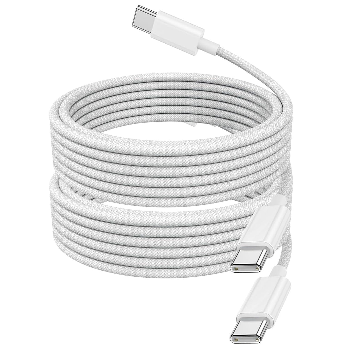 USB C Charger Cable, 2Pack 2M Braided iPhone Cable USB C to C Fast Charging for Apple iPhone 17 16 15 Pro Max Pro Plus, for iPad Pro/Air/Mini, for MacBook Air/Pro, for Samsung Galaxy Series and more