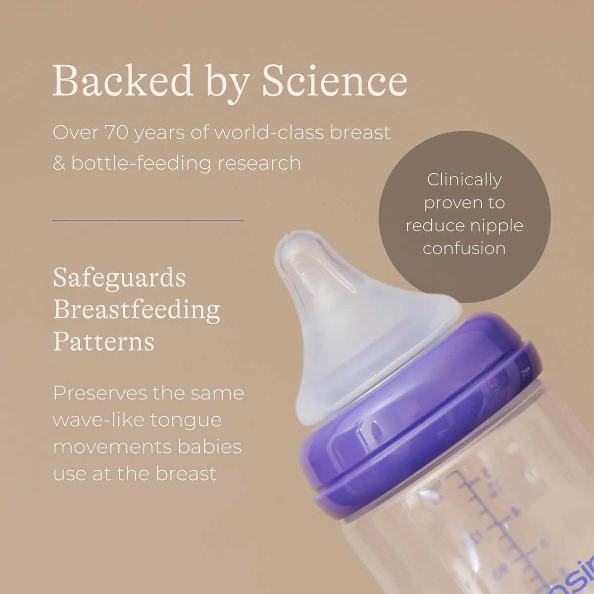 Lansinoh Anti Colic Baby Bottles - 8 240ml - Naturalwave® Teats Reduce Nipple Confusion - Stackable lids for Breastmilk Storage in Fridge or Freezer - Breastfeeding Bottle