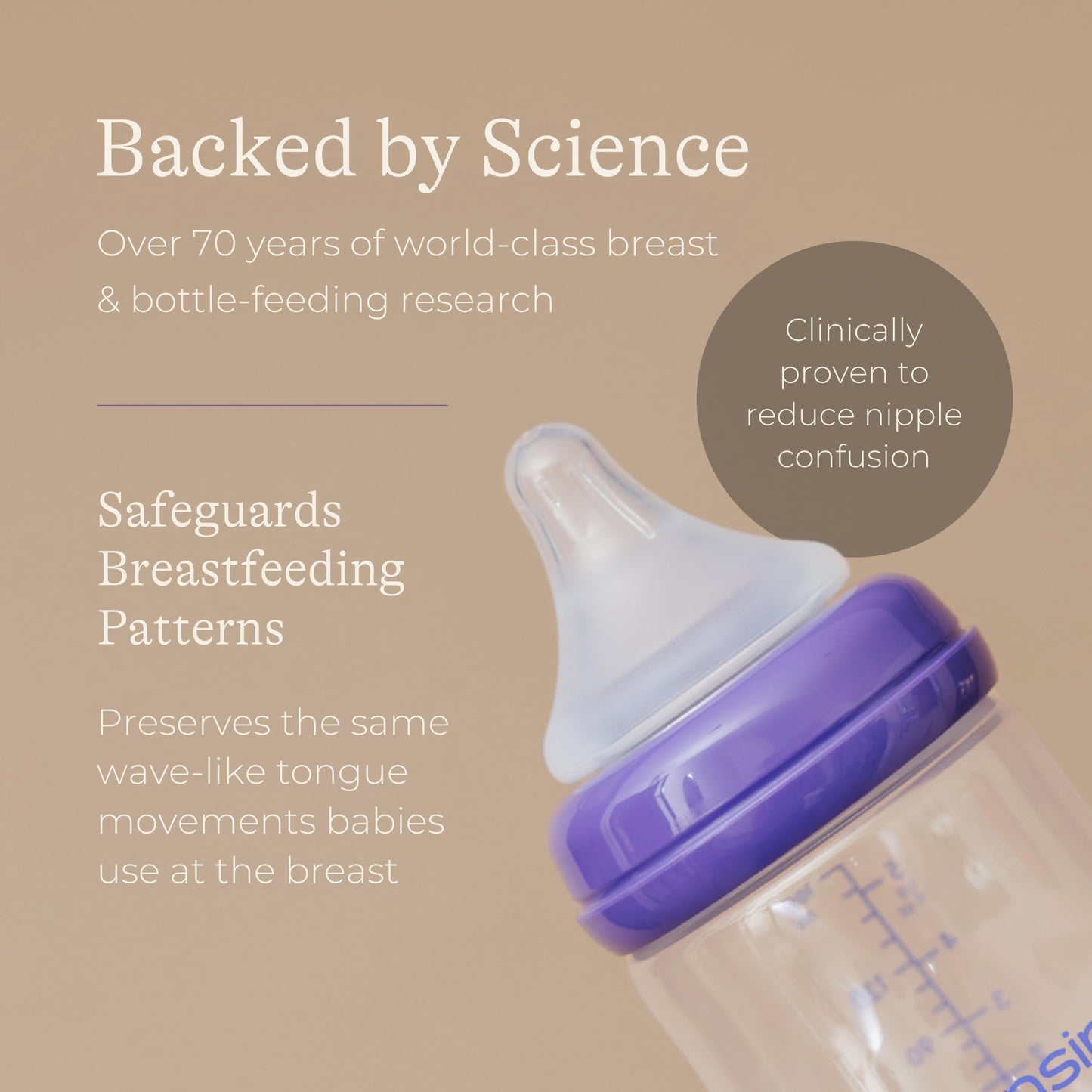 Lansinoh Anti Colic Baby Bottle - 2 Pack 240 ml - NaturalWave® Teats Reduces Nipple Confusion - BPA & BPS-Free Breastfeeding Bottle Feeding Stackable Lid Fridge Freezer Milk Storage Feeding Bottles