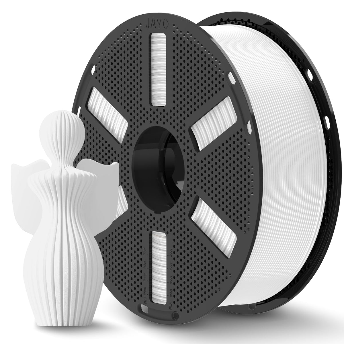 JAYO PLA+ 3D Printing Filament 1.75 mm, 1.1KG (2.4lbs) Spool Black