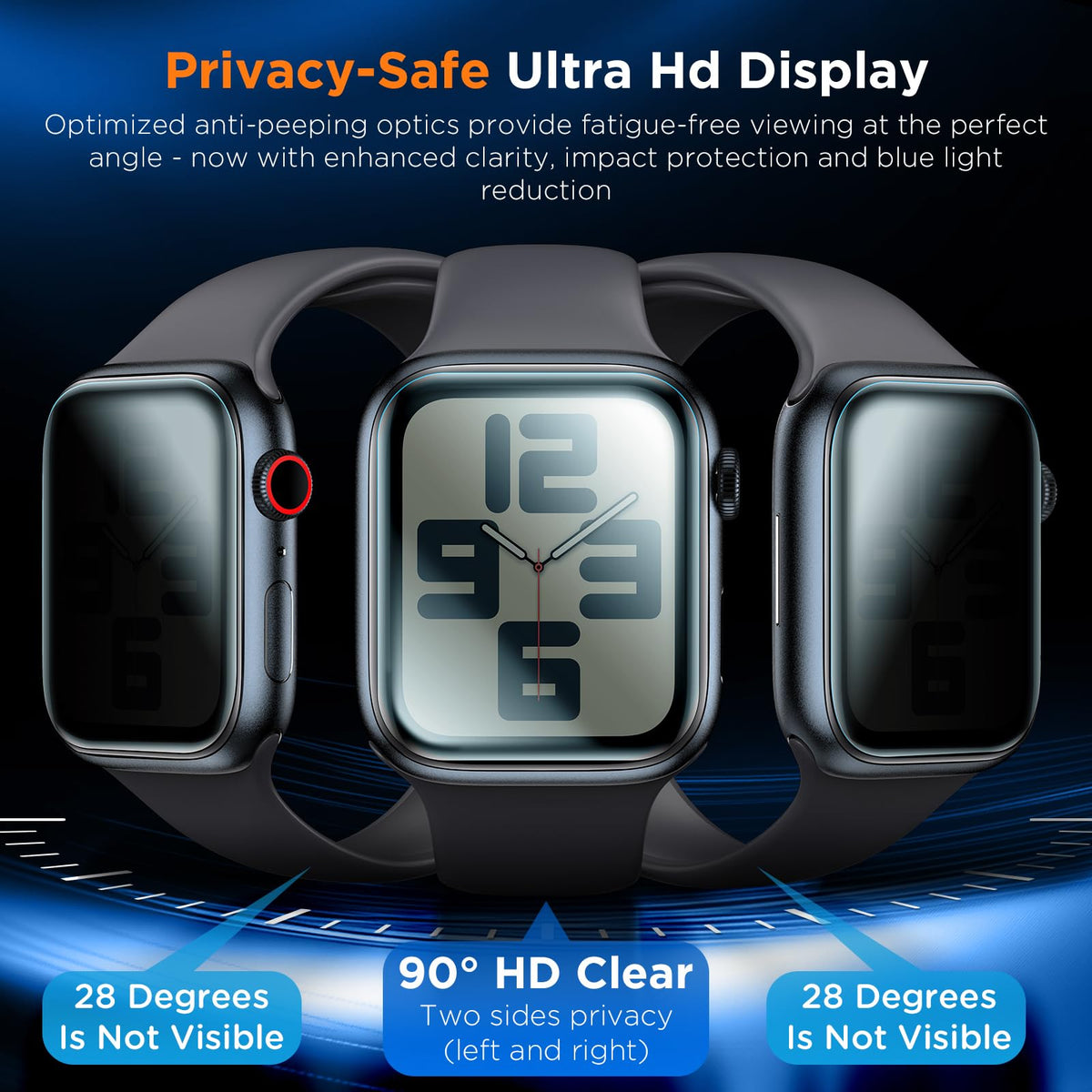 LK 6 Pack for Apple Watch Series 12/11/10 42mm Screen Protector