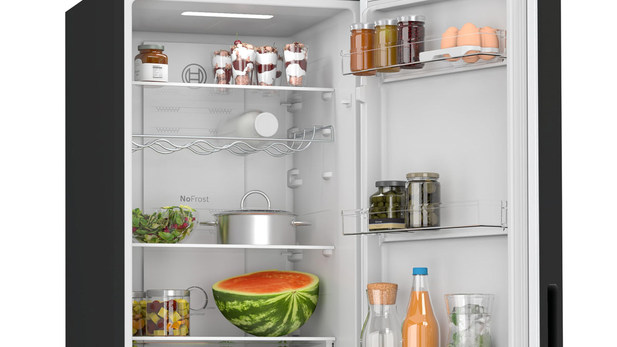 Bosch Series 2 KGN27NLEAG Fridge Freezer, NoFrost, Stainless Steel