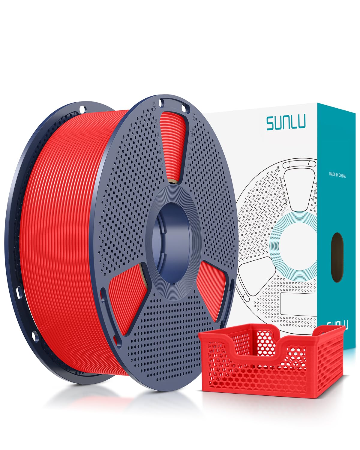SUNLU Rapid PLA Plus 2.0 Filament Black 1KG, Upgraded PLA+ Filament 1.75mm