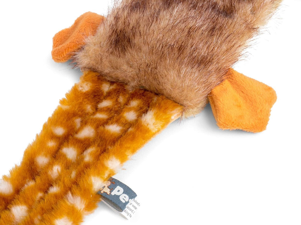 Petface Honking and Squeaky Duck Plush Dog Toy