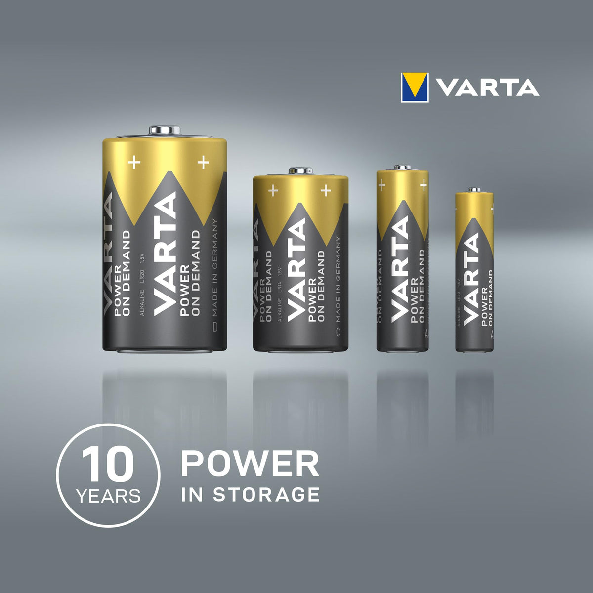 VARTA Batteries AA, Pack of 40, Power on Demand, Alkaline, 1.5 V