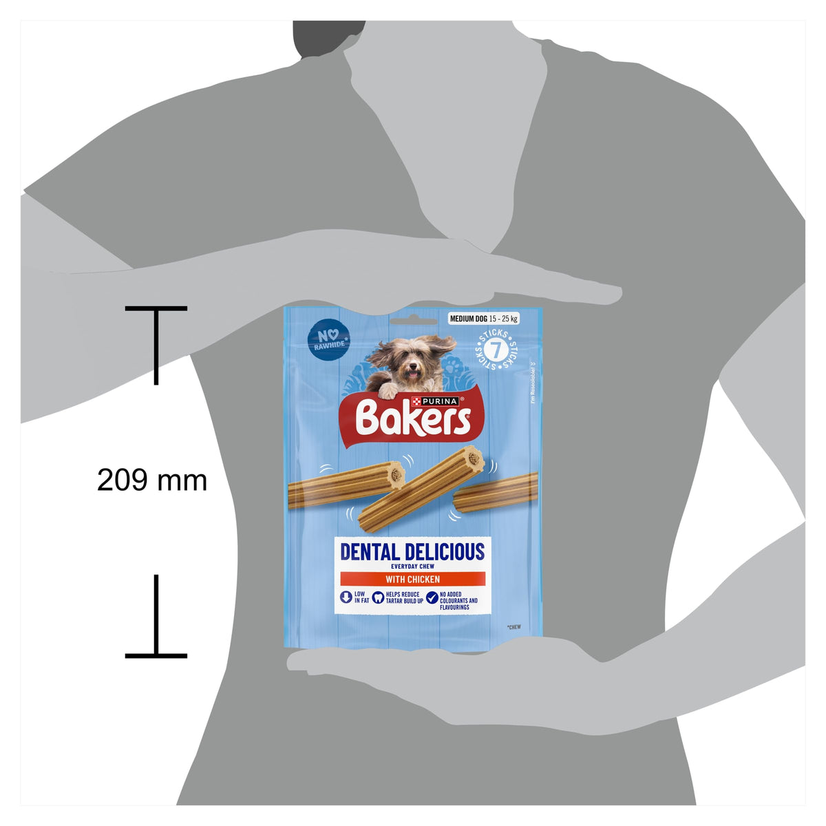BAKERS Sizzlers Bacon Dog Treats 315g (Pack of 3)