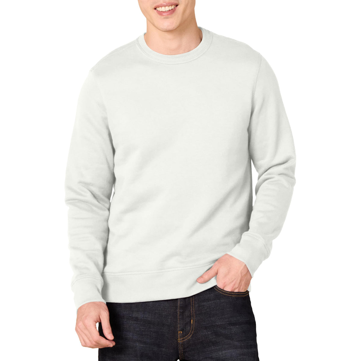 Amazon Essentials Men's Fleece Crew Neck Sweatshirt (Available in Big & Tall)