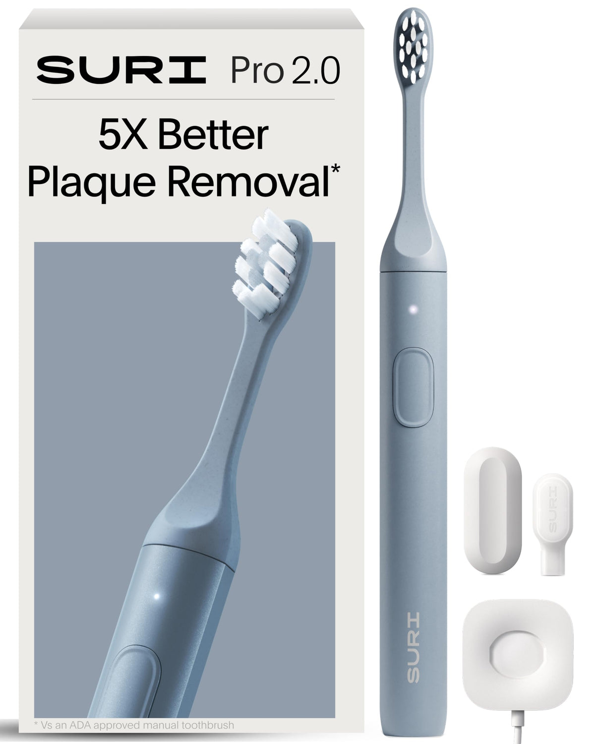 SURI Recyclable Electric Toothbrush Heads | Core & Pro Compatible | Long Lasting Replacement Heads | Pack of 3 | Winter Fern
