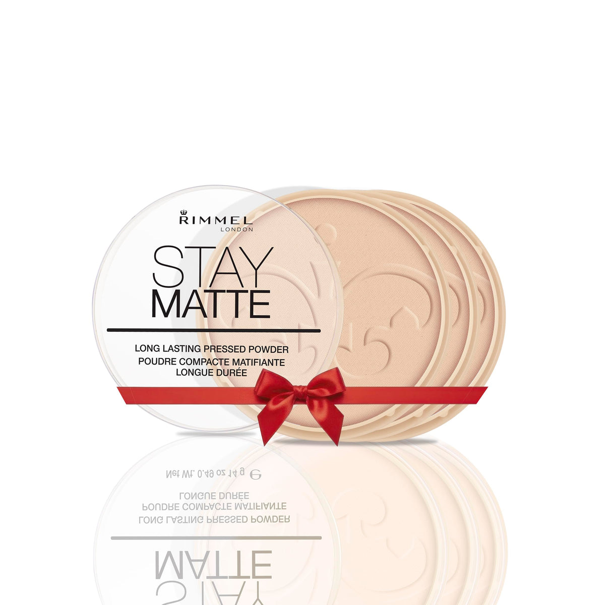 RIMMEL LONDON - Stay Matte Pressed Powder - Lightweight, Oil Absorbing, Smooth Non-Powdery Texture, Lasting Up To 5hrs - For All Skin Types - Dermatologically Tested - Transparent - 14g