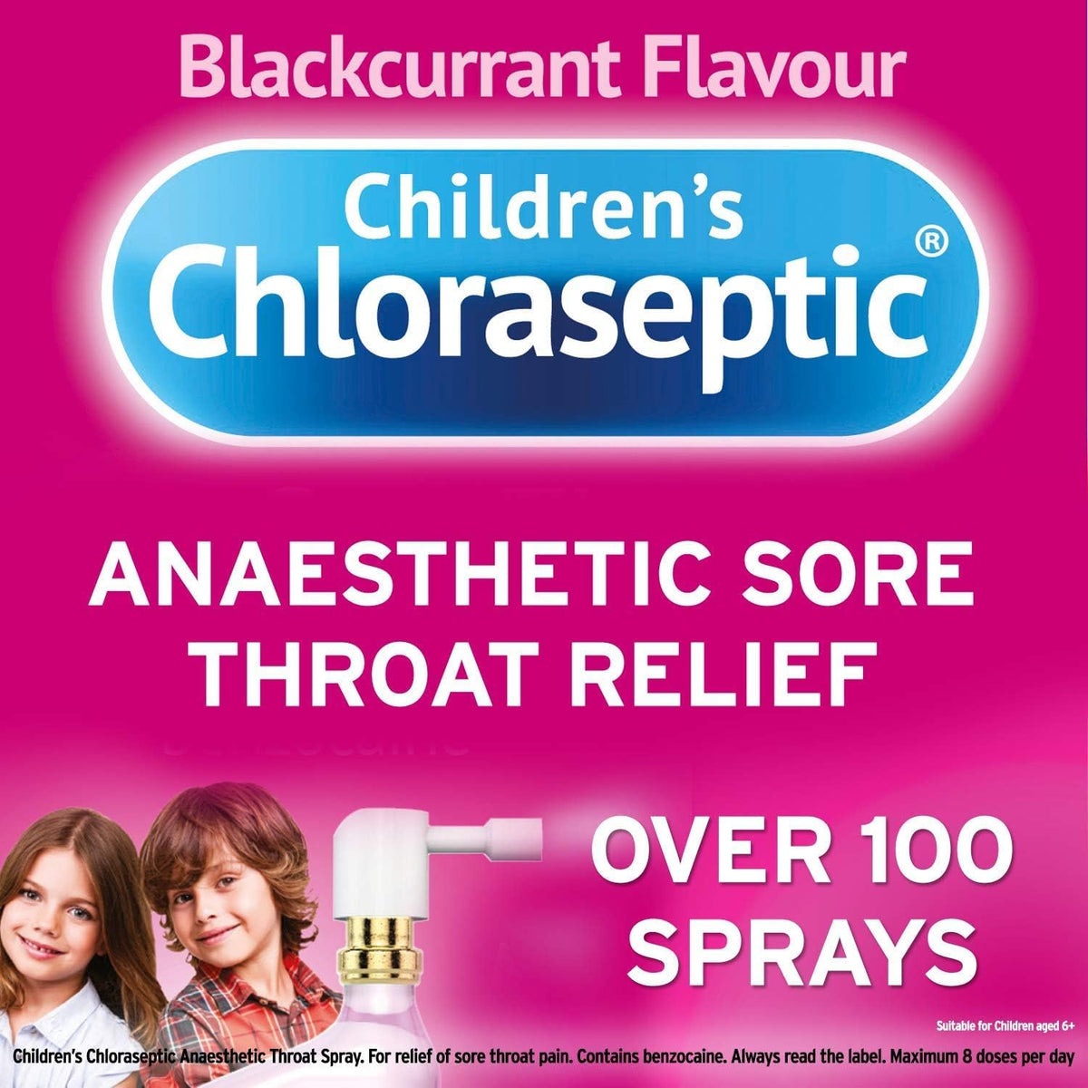 Ultra Chloraseptic Honey and Lemon, Sore Throat Pain Relief Spray 15ml