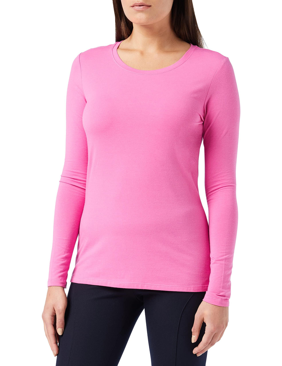 Amazon Essentials Women's Regular-Fit Long-Sleeve Crewneck T-Shirt (Available in Plus Size)