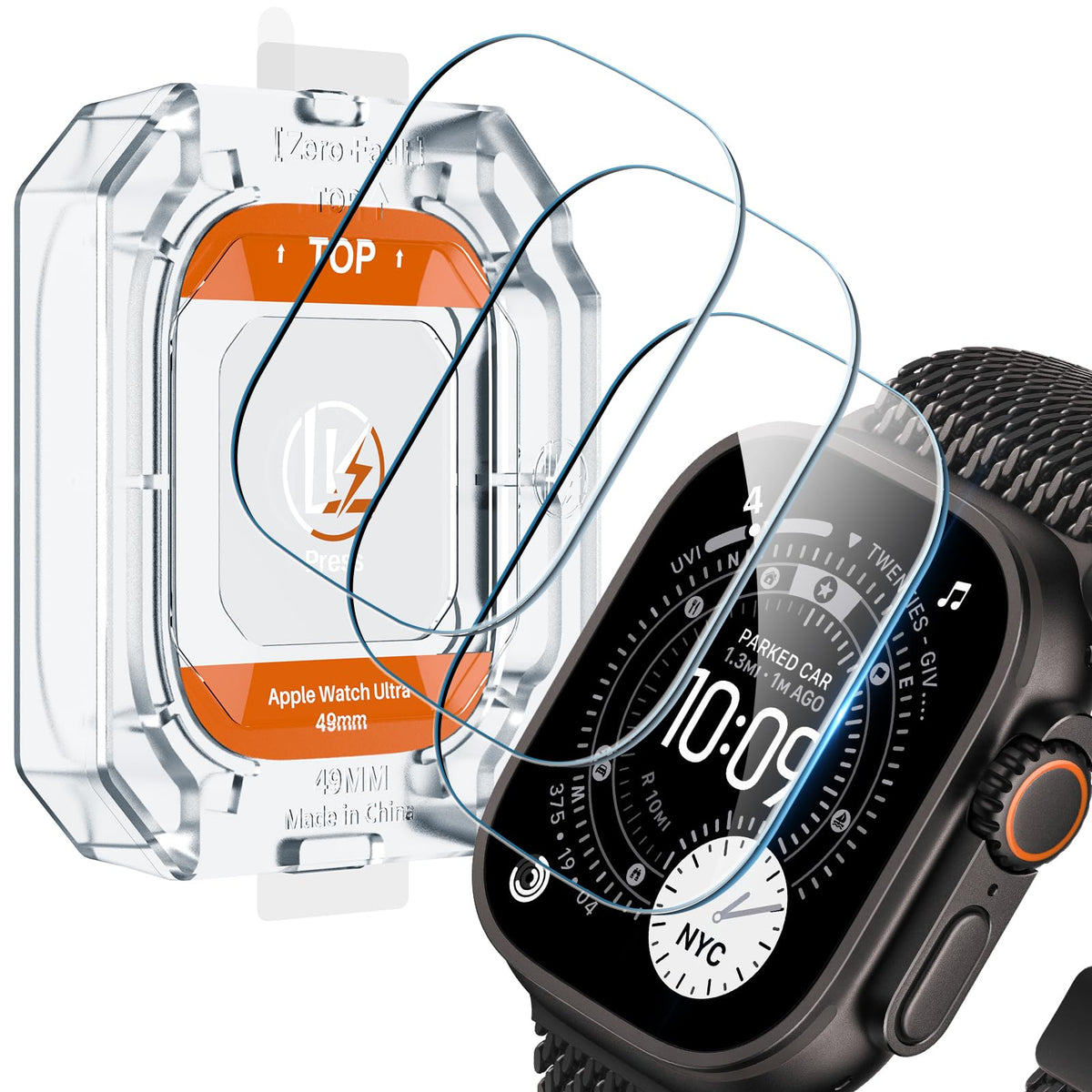 LK 6 Pack for Apple Watch Series 12/11/10 42mm Screen Protector