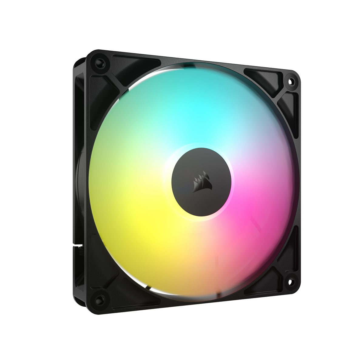 CORSAIR RS120 ARGB 120mm PWM Fans – Daisy-Chain Connection – Low-Noise – Magnetic Dome Bearing – Triple Pack – White