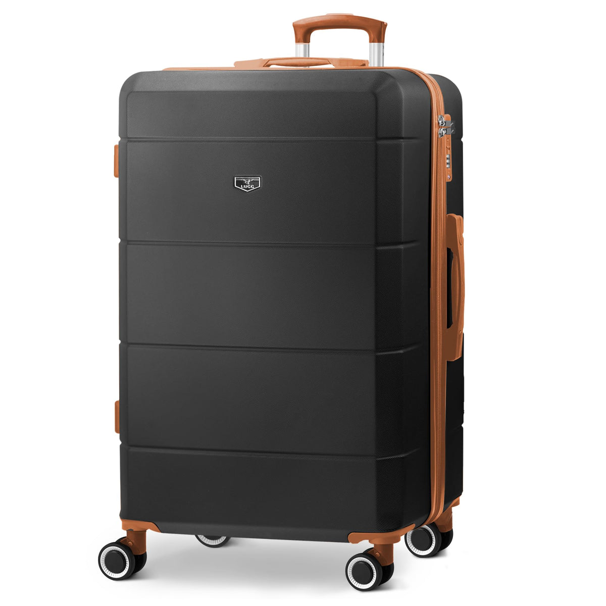 LUGG Jetset 40cm Suitcase 40x30x20cm, Ryanair Compatible Underseat Size, Hard Shell ABS, Spinner with Removable Wheels, Lightweight Travel Luggage, 1 Year Warranty