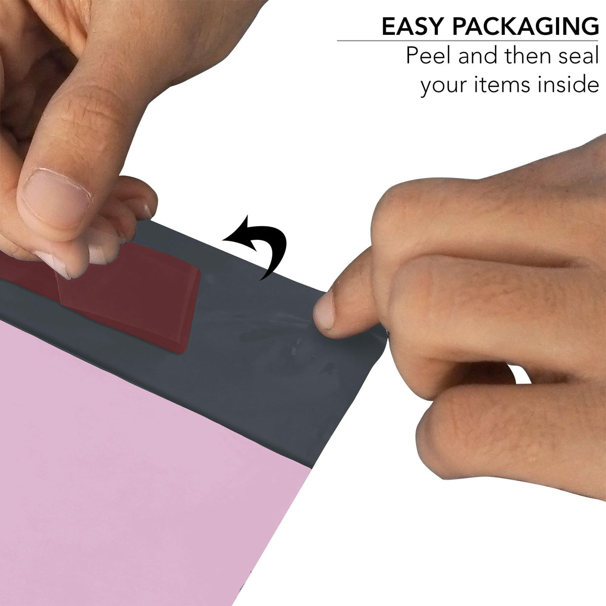 Pink Mailing Bags, iSOUL 25 Pcs Shipping Poly Postal Self Seal Bags in Size 12” x 16" Inch Small Postage Packaging Bags 305mm to 407mm