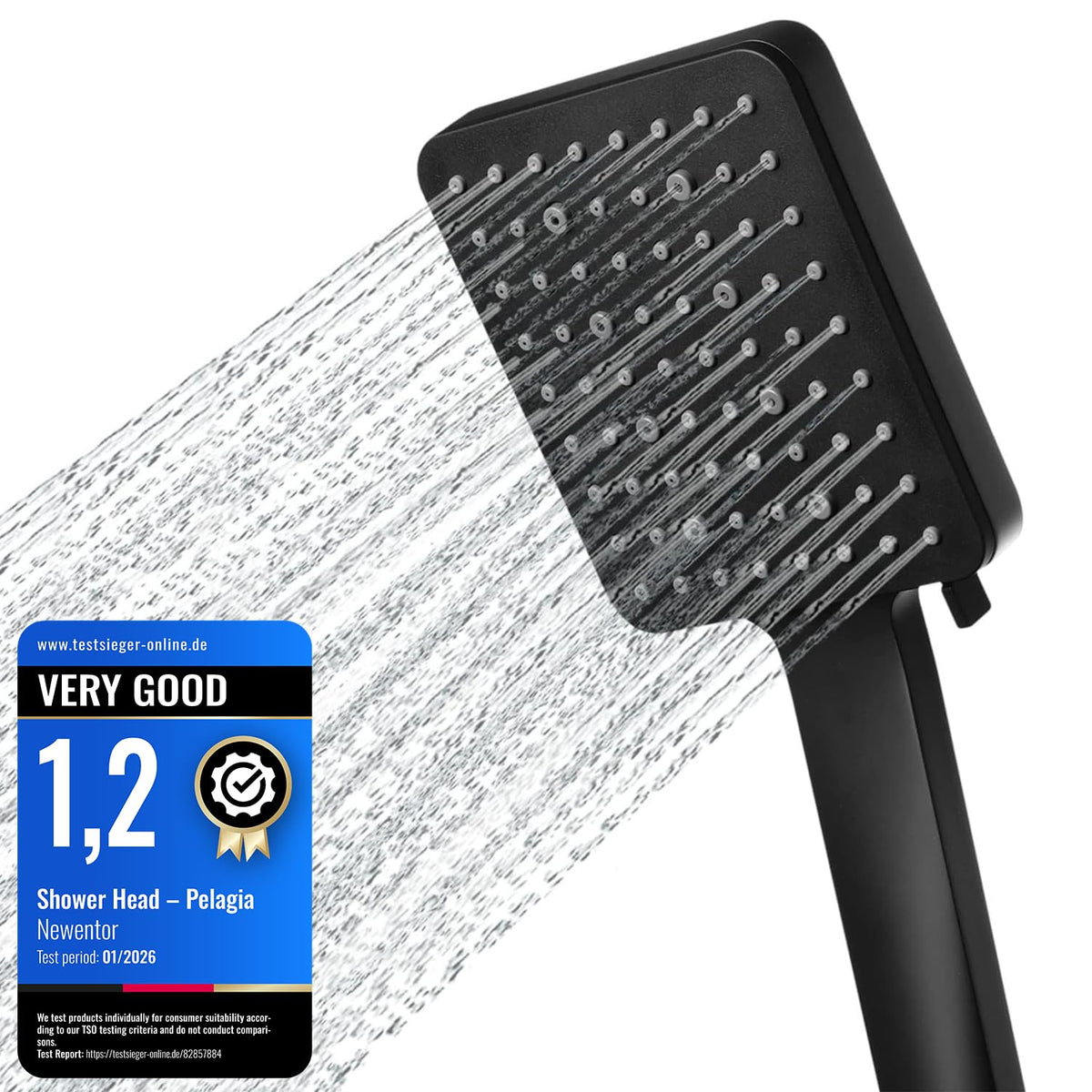 High Pressure Shower Head, Power Shower Head with 6 Modes