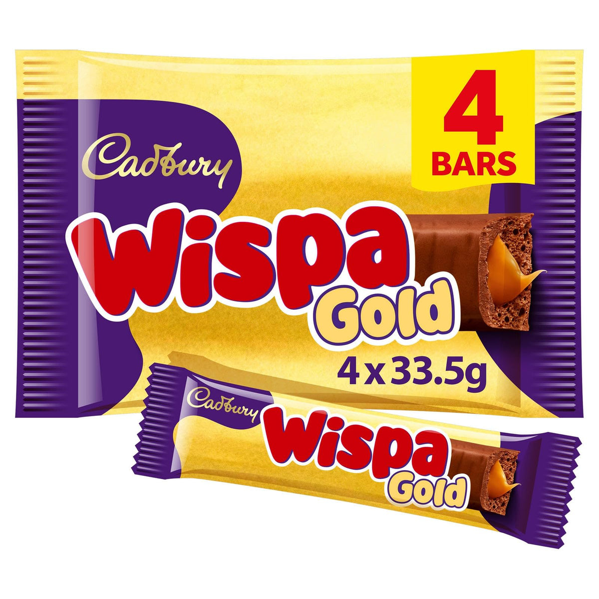 Cadbury Wispa Chocolate Bar, Smooth Milk Chocolate, 4 x 27.9 g (Pack of 1)