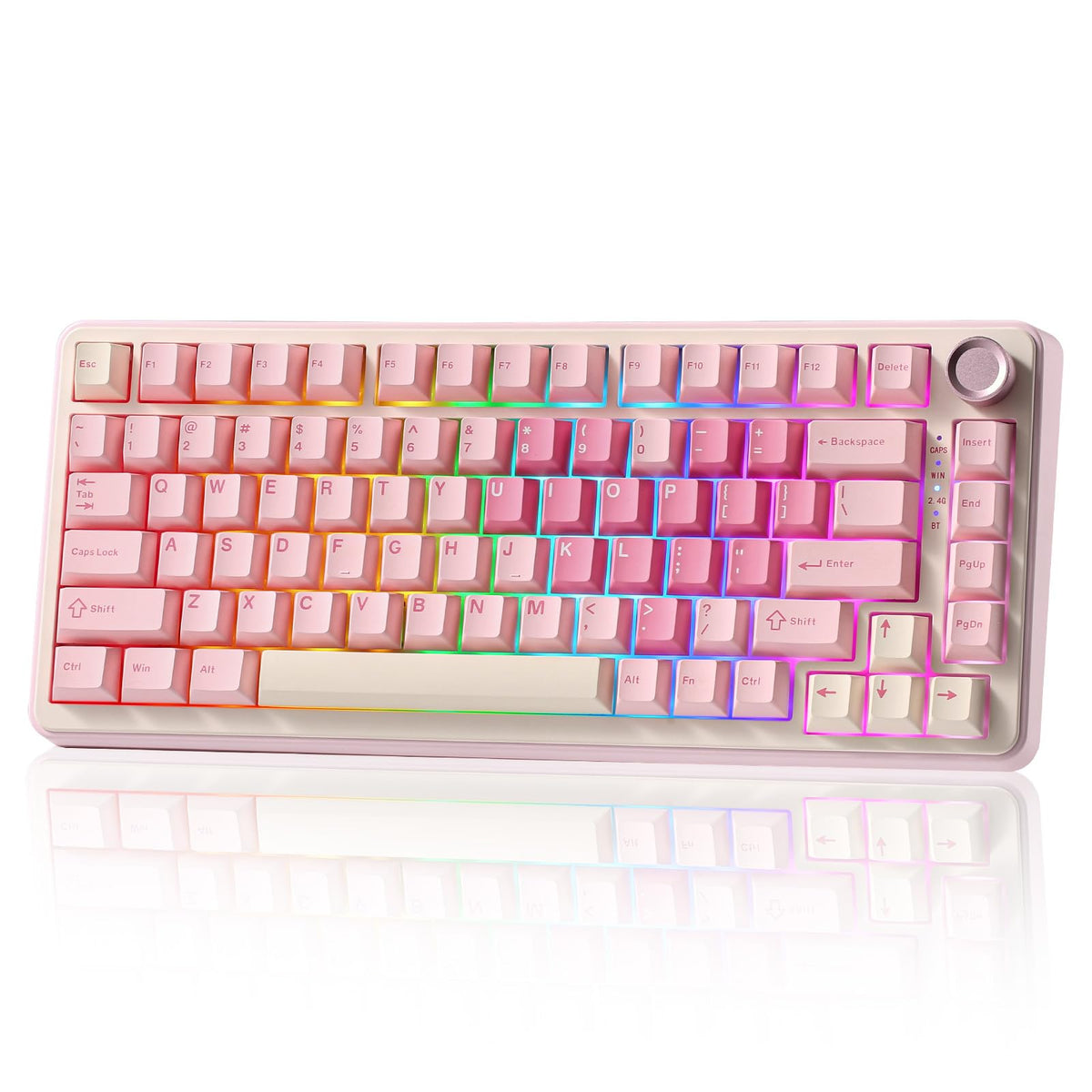 YUNZII B75 PRO 75% Wireless Mechanical Keyboard (Black Heart,Cocoa Switch)