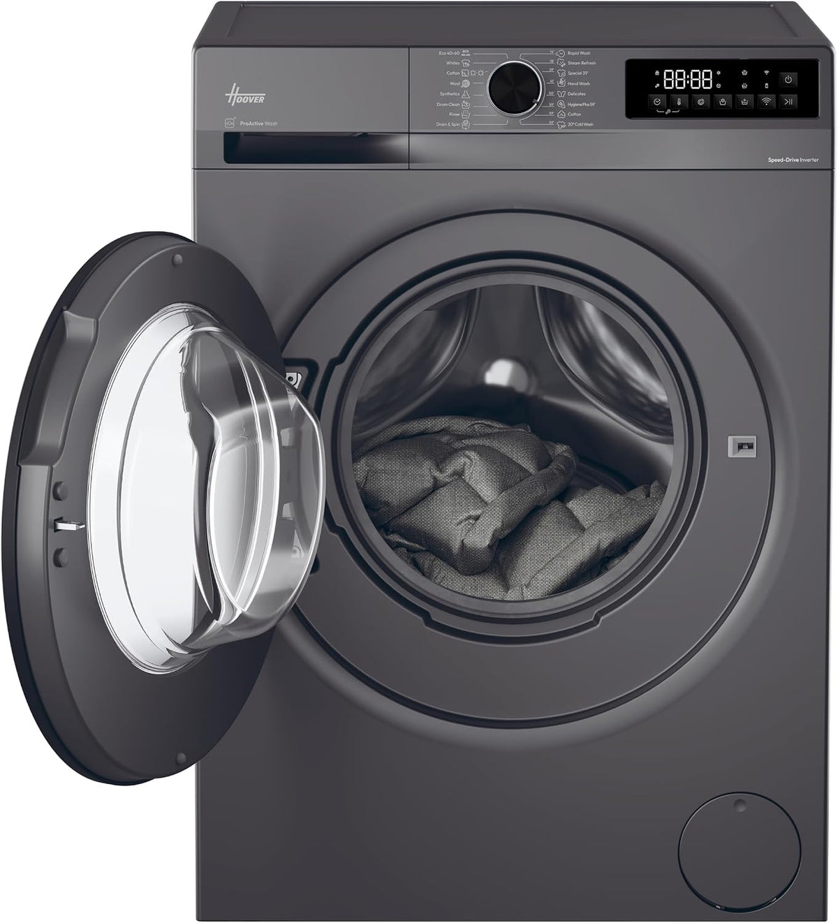 Hoover Pro Wash&Dry Series 3 Washer Dryer, 10+6kg, Graphite & Black, A-20%