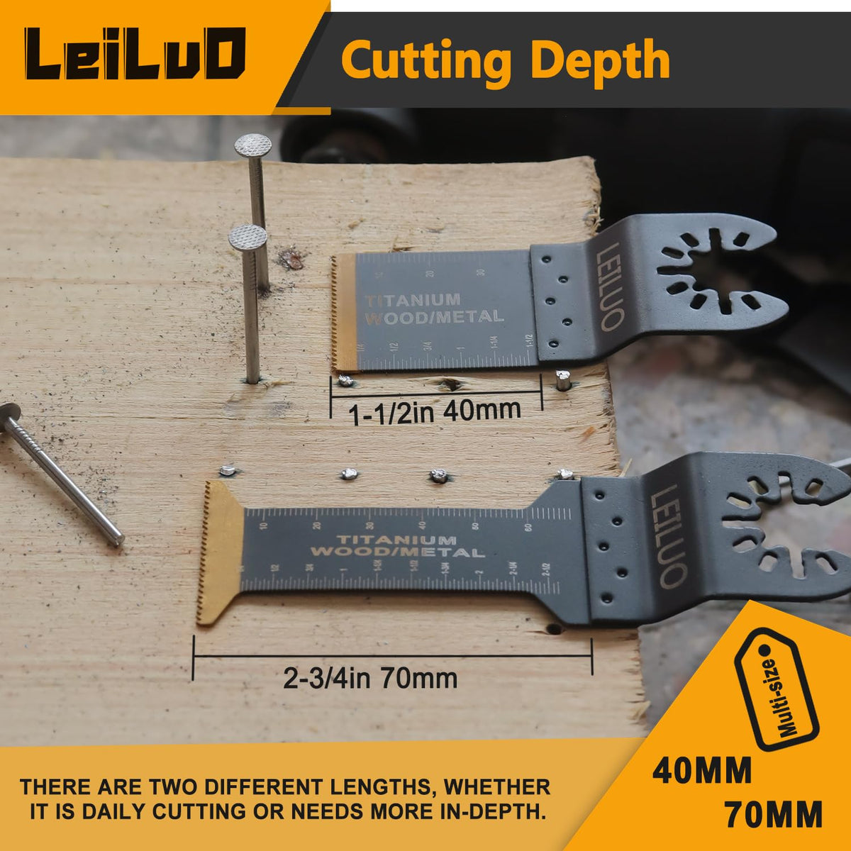LEILUO 6Pcs Multitool Hook Blade, Multi Tool Hook Knife Blade Set