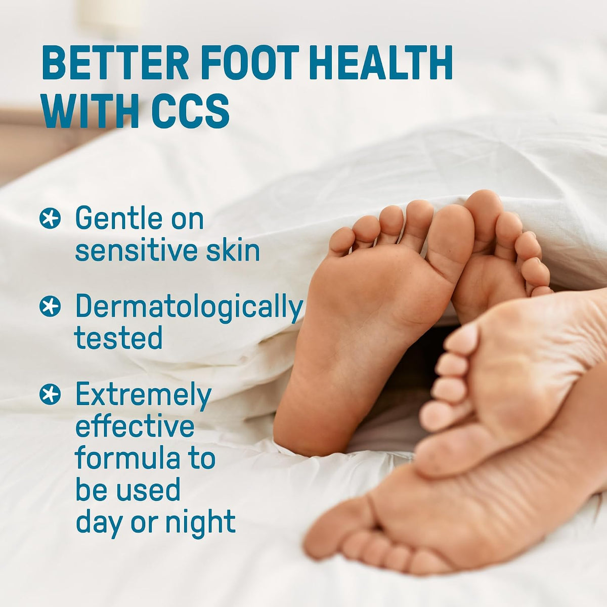 CCS Professional Foot Care Cream 175 ml - Moisturise and Protect Dry and Callused Feet, Contains 10% Urea and Eucalyptus Oil, Clinically Tested, Suitable for Diabetics