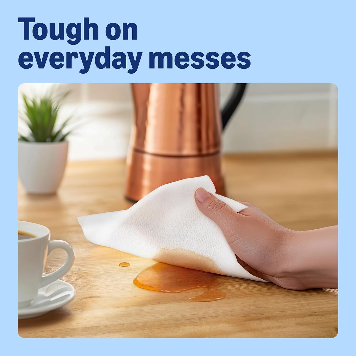 by Amazon Super Absorbent Kitchen Towel, 3-ply, 3 Rolls (1 Pack of 3), 80 Sheets per Roll