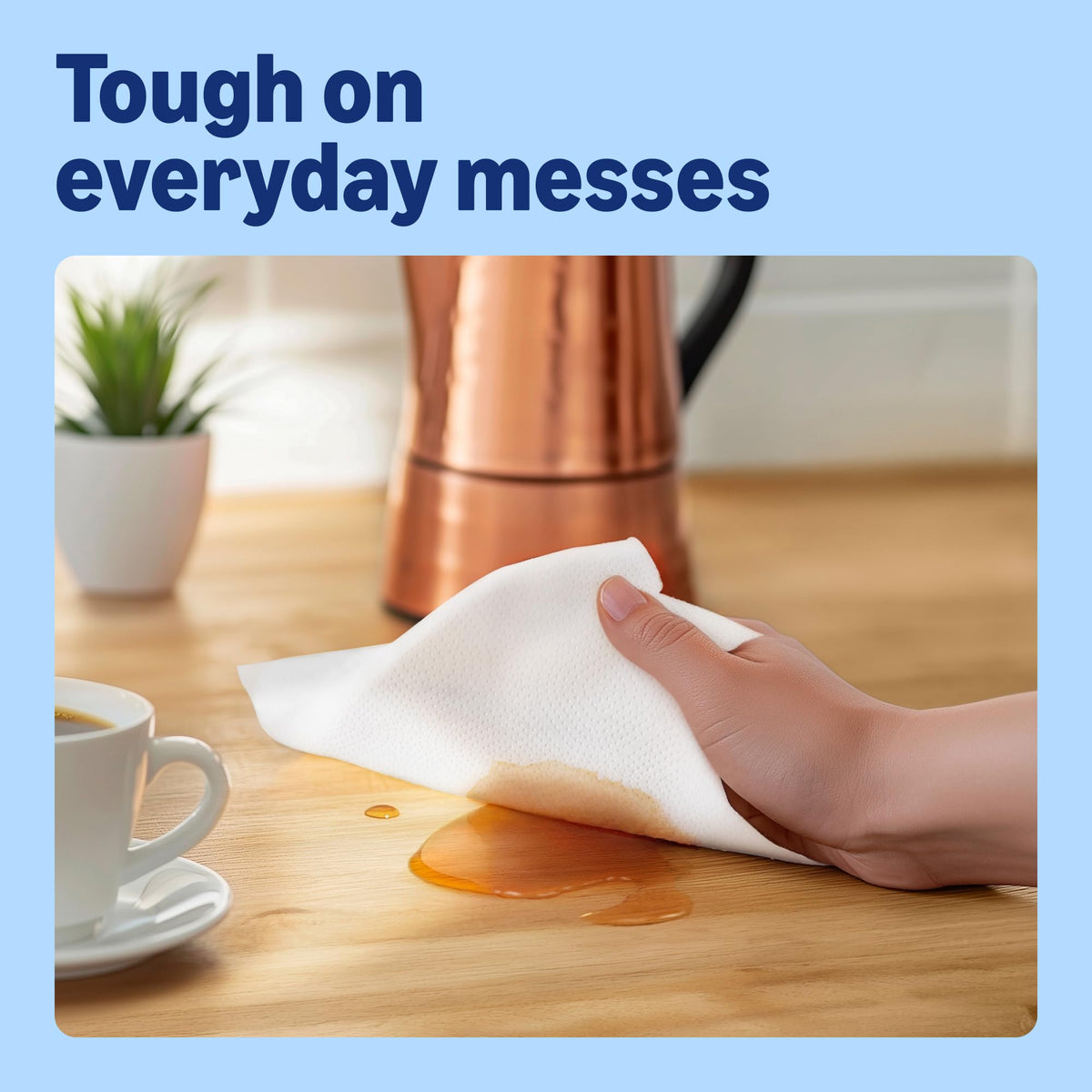 by Amazon Super Absorbent Kitchen Towel, 3-ply, 3 Rolls (1 Pack of 3), 80 Sheets per Roll