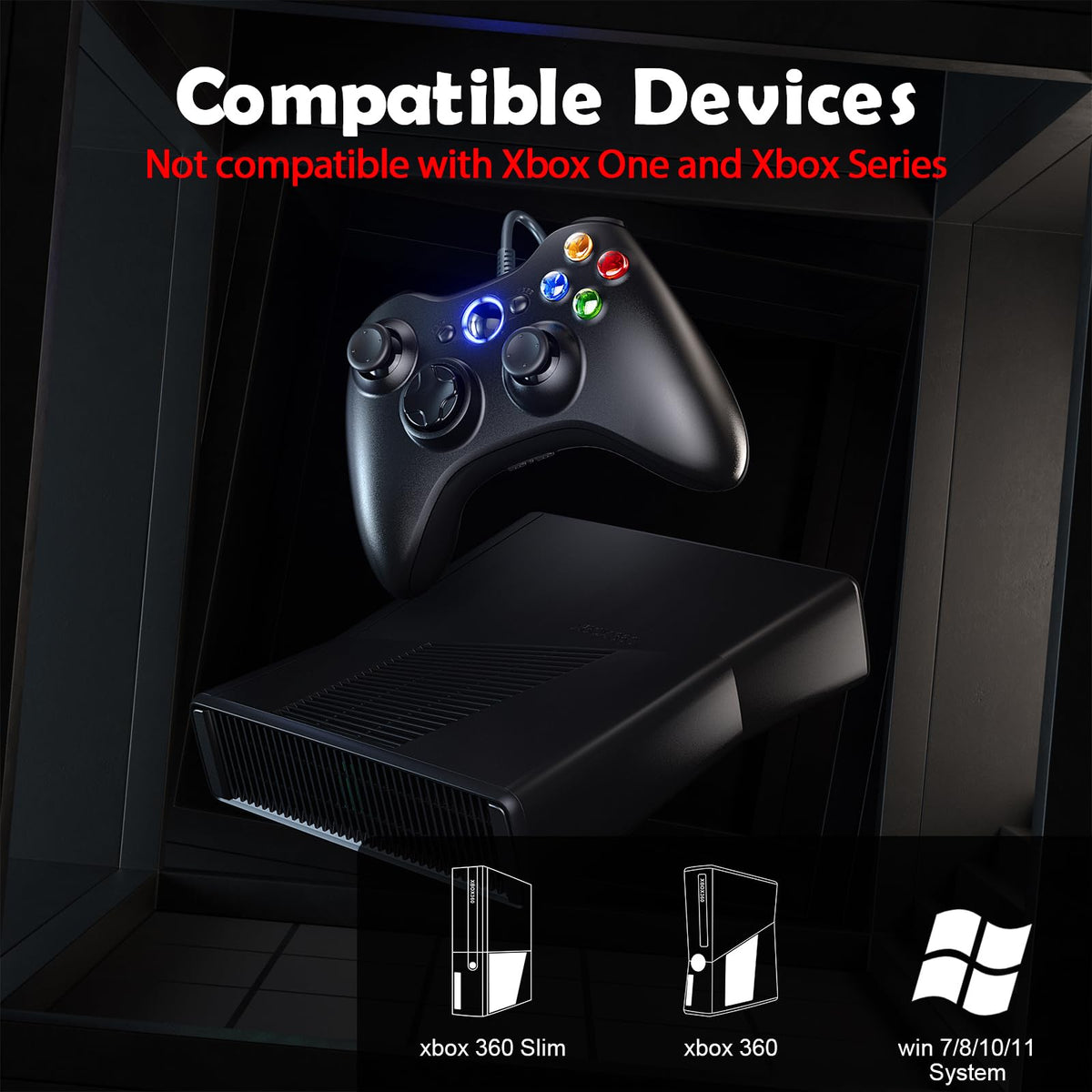 Dinosoo RGB Wireless Controller for PS5/Pro/Slim/PC, with Back Paddles, Touchpad, Dual Vibration, 6-Axis Gyro, Macro, Turbo, Speaker & 3.5mm Audio
