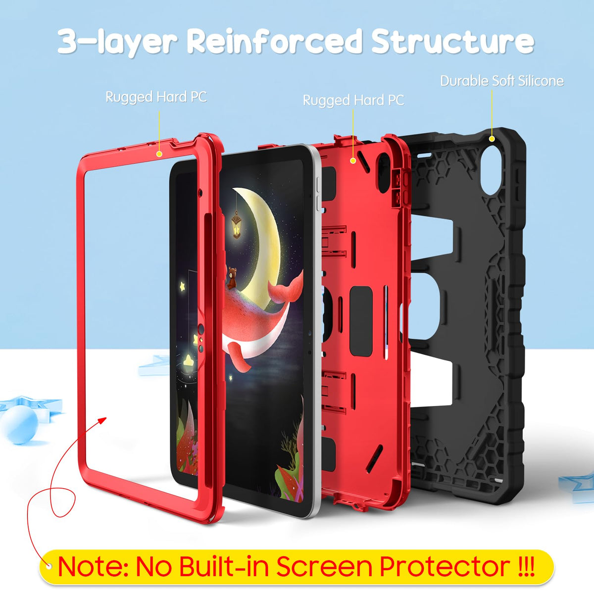 FINTIE Kid-Friendly Case for iPad (A16) 11th Gen 11 Inch, iPad 10th Gen