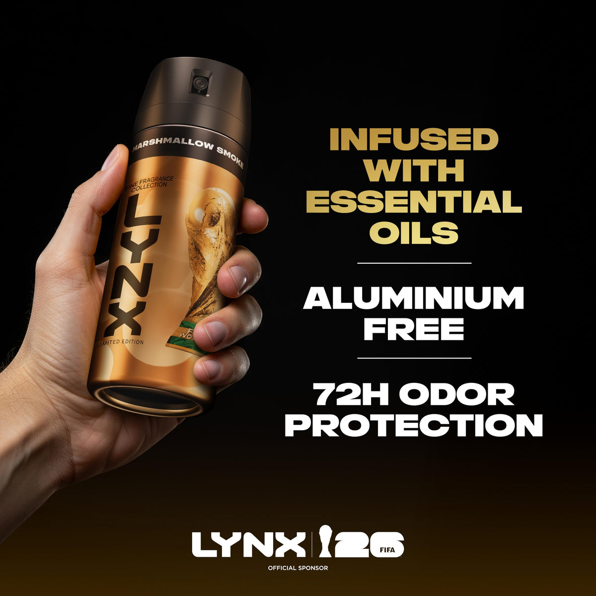 Lynx Fine Fragrance Collection Marshmallow Smoke Premium Body Spray 150 ml