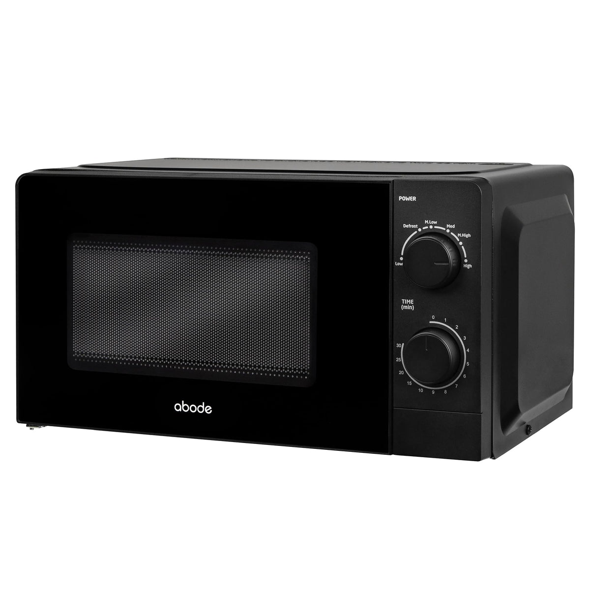 Abode Touch Control Microwave 20 Litre Black Digital 700W with Clock & Timer, 5 Auto Cook Settings & Defrost, 10 Power Levels AMT2012B (Touch Control, Silver)