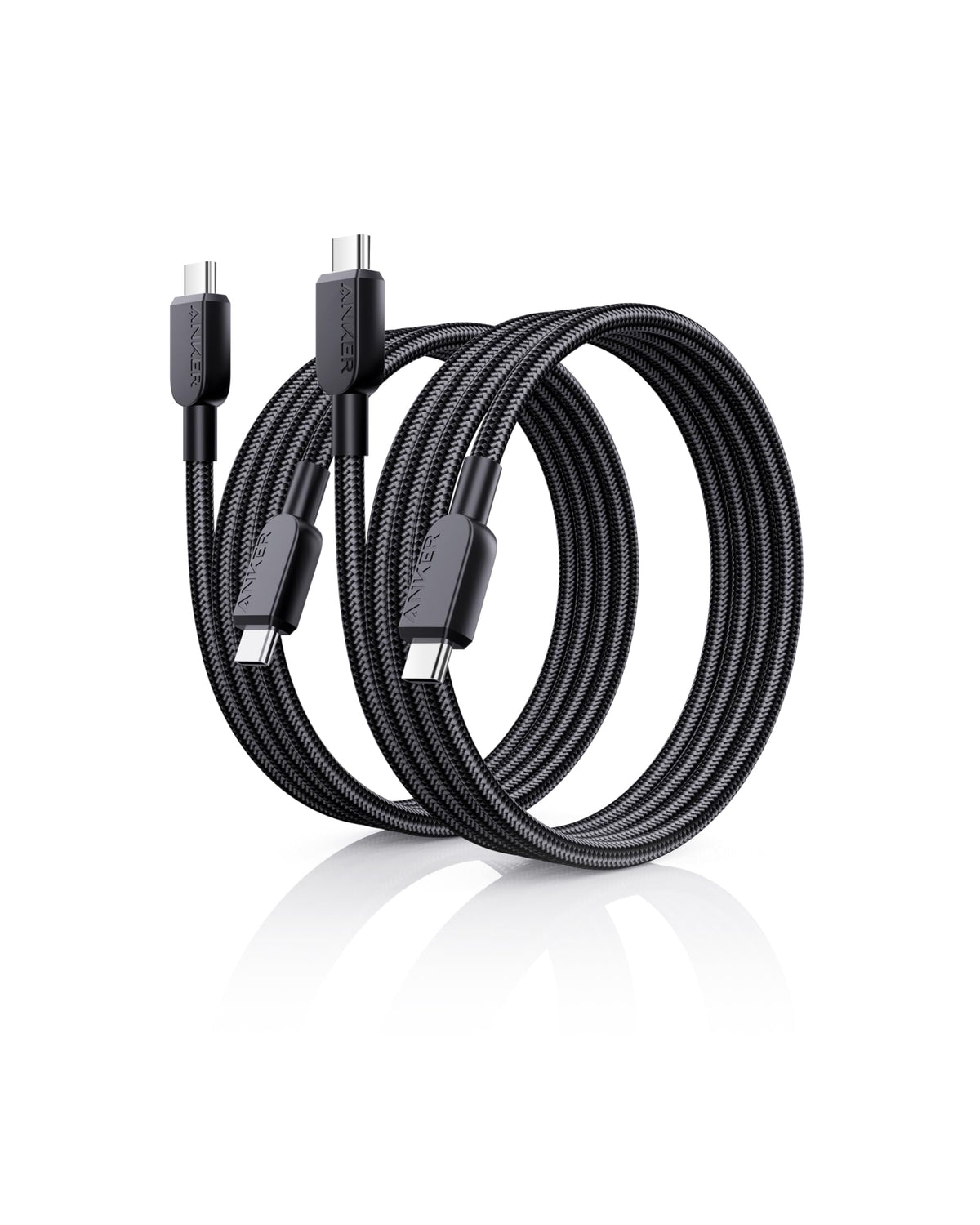 Anker 240W USB C to USB C Cable, Fast Charging Cord (2pack, 1.8m, Black)