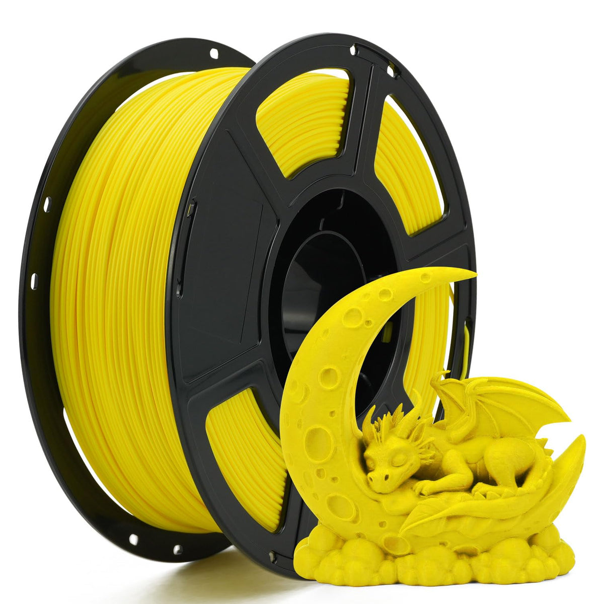 FLASHFORGE 3D Printer Filament, PLA PRO Filament 1.75mm, 1KG Spool (2.2lbs), Dimensional Accuracy +/- 0.02mm for FDM 3D Printers, Better Tenacity & No Knotting (White)