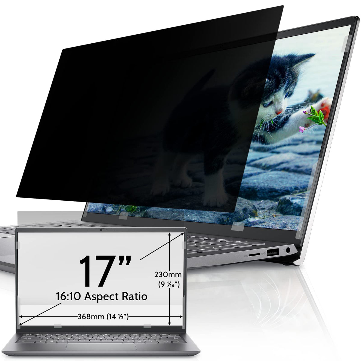 IPROKKO Laptop Privacy Screen 13.3 Inch 16:9 Anti-Blue Light Filter