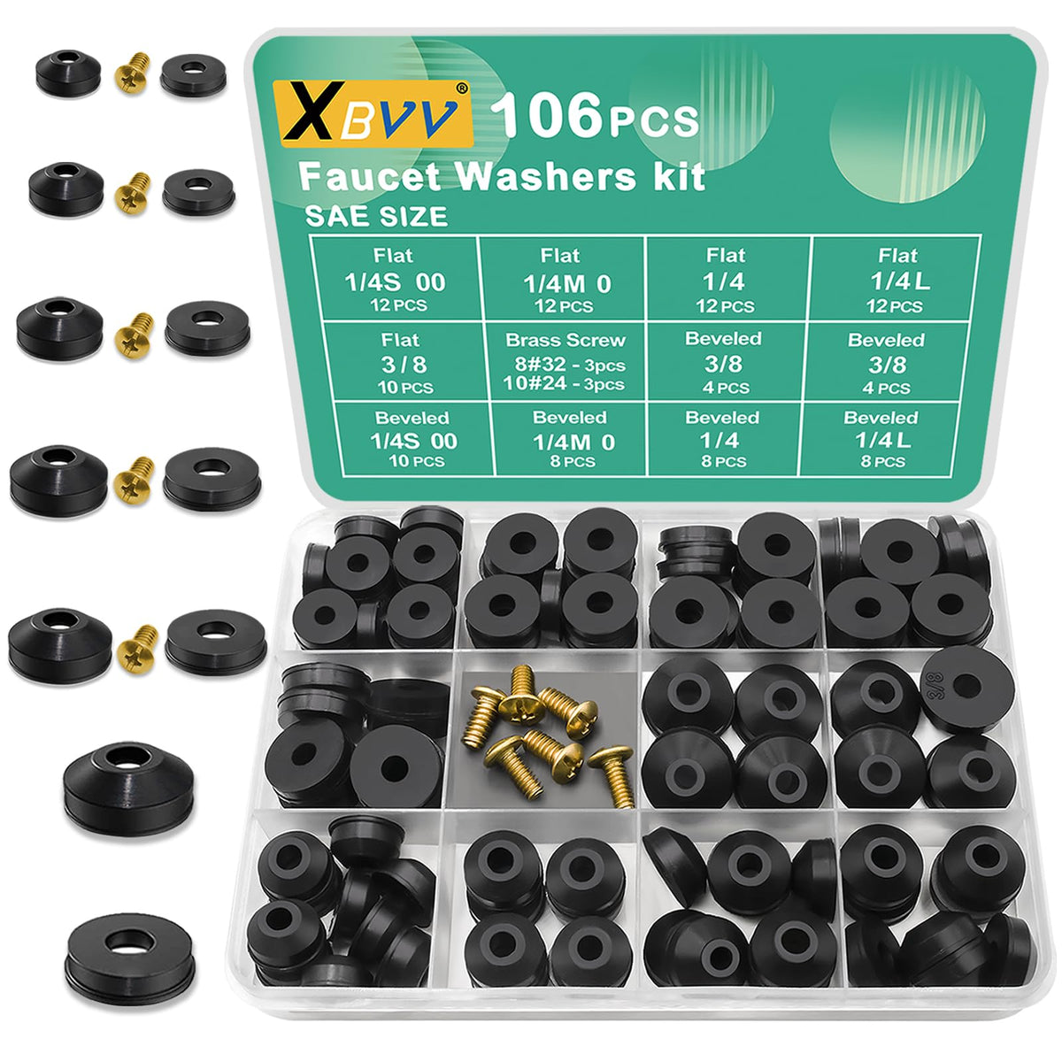 XBVV 20 Sizes O Rings O Rings Rubber Assorted Seal Kit
