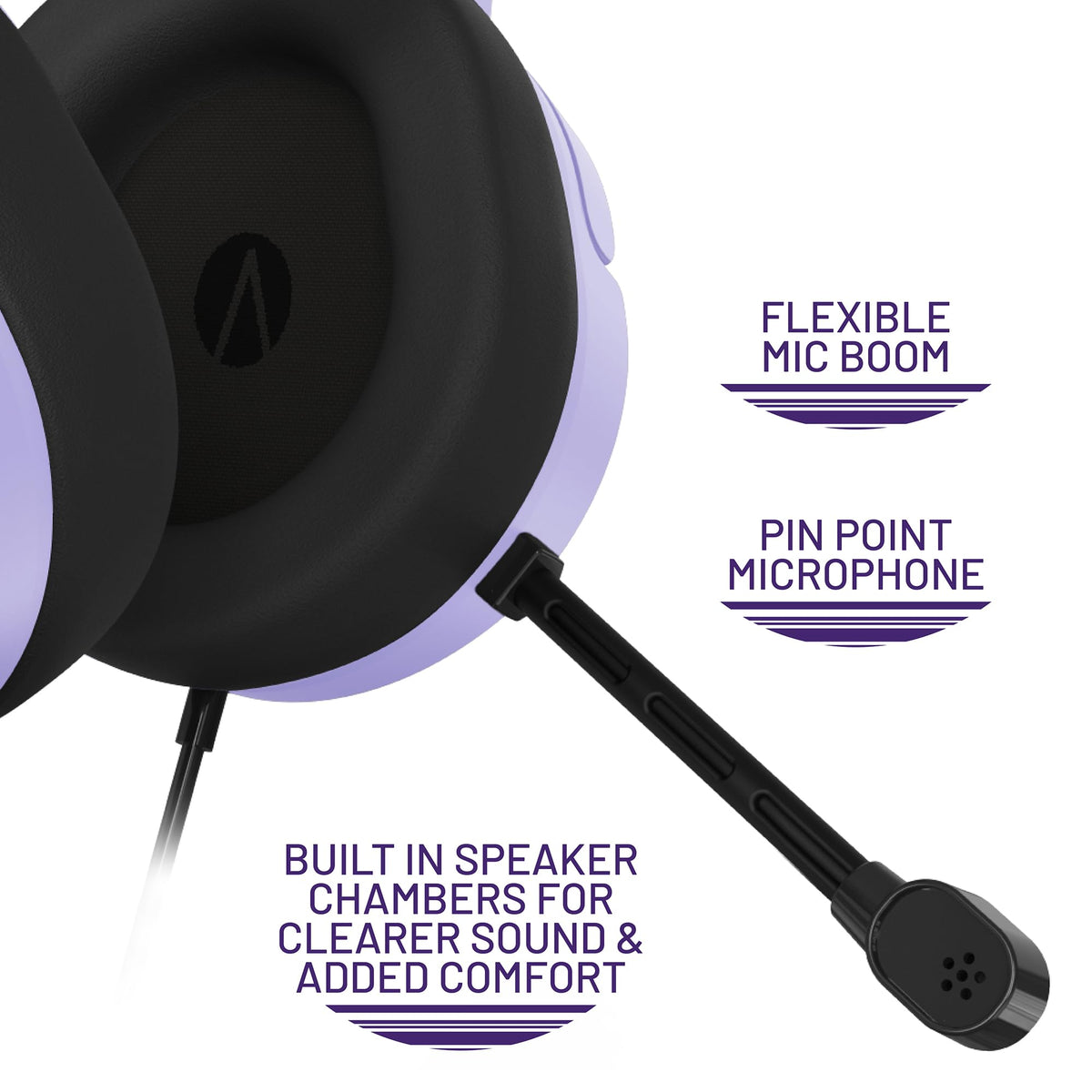 STEALTH PANTHER Sky - Over Ear Gaming Headset PS4/PS5, XBOX, Switch, PC with Flexible Mic, 3.5mm Jack, 1.5m Cable, Lightweight, Comfortable and Durable