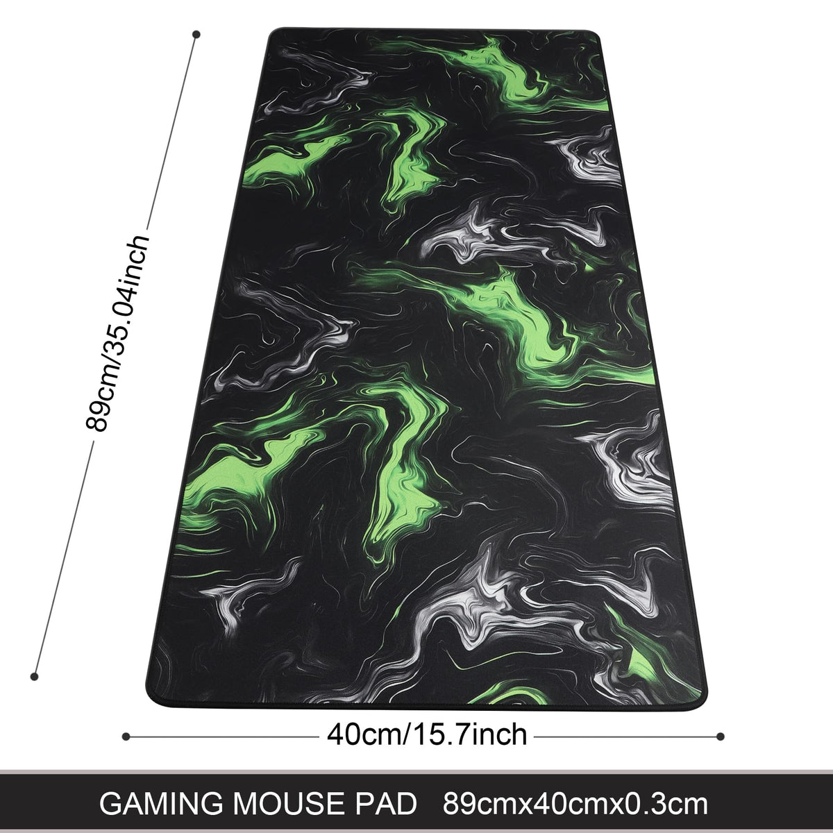 Gaming Mouse Mat/Large Mouse Pad 900 x 400 x 3mm / XXL mouse pad/large size | improved precision and speed | rubber base for stable grip on smooth surfaces | non-slip (90x40 Black)