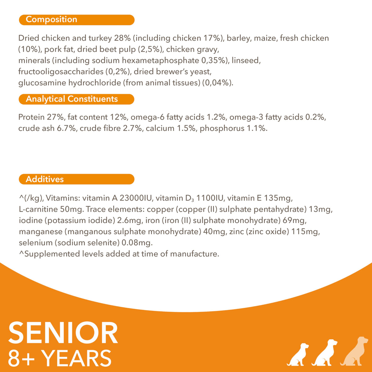 IAMS Senior Small Medium Complete Dry Dog Food Chicken 3kg - With DentalCare System