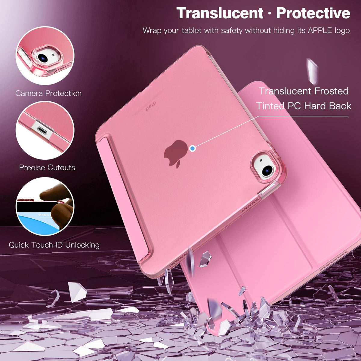 TiMOVO Case for iPad A16 11th Gen 11"/10th Gen 10.9", Abyss Blue