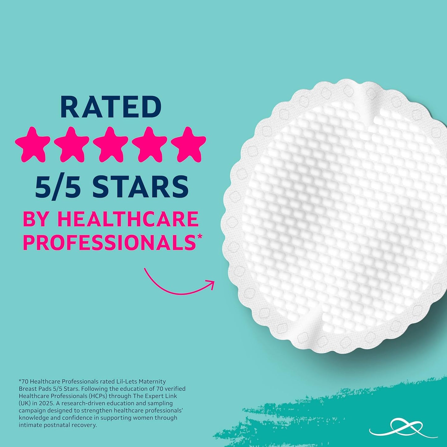Lil-Lets Maternity BreastPads, X 120 Count, Disposable Nursing Pads, for Breastfeeding Mums, Individually Wrapped, Ultra Slim & Absorbent, 4 Packs
